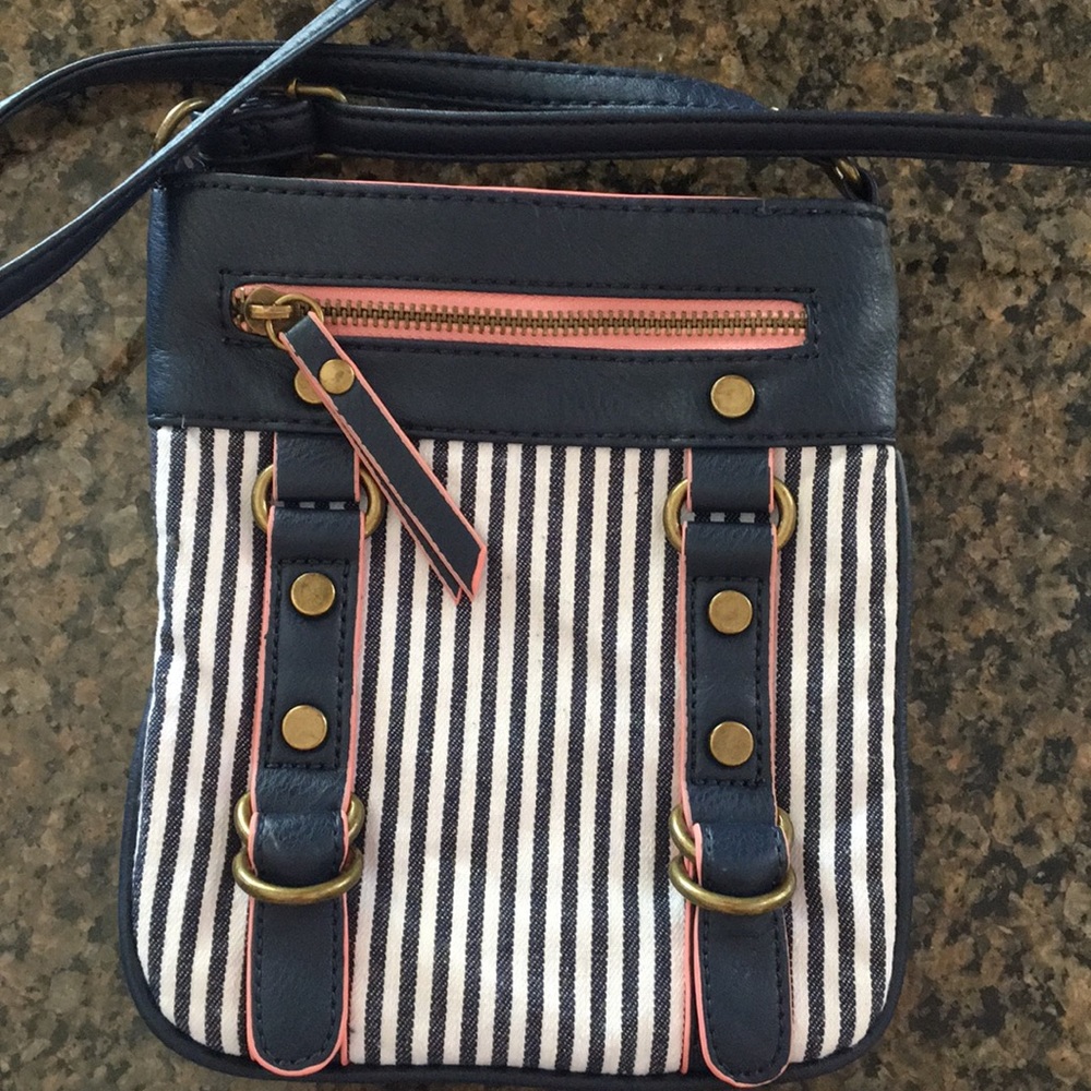 Striped purse